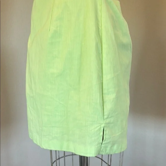 Mable- SZ L Mini Lime Green Spaghetti Strap Dress - Picture 9 of 11